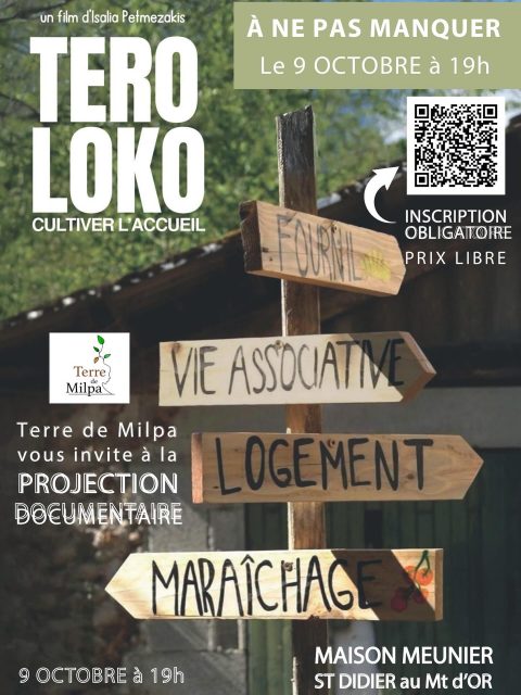 J-7📽️ Venez découvrir la projection du film #documentaire « Tero Loko, cultiver l’accueil »

📅 Mercredi 9 octobre – 19h
📍 Maison Meunier à @saintdidieraumontdor

Un film inspirant sur l’association iséroise Tero Loko, qui a beaucoup inspiré la création de Terre de Milpa 🌱

🎬 Réalisation : Isalia Petmezakis
💶 Entrée à prix libre – inscription sur HelloAsso

➡️ Réservez vite votre place ! HelloAsso - Terre de Milpa : https:// www.helloasso.com/associations/terre-de-milpa/evenements/ projection-documentaire-tero-loko

#documentaire #film #association #accueil #maraîchage #TerreDeMilpa