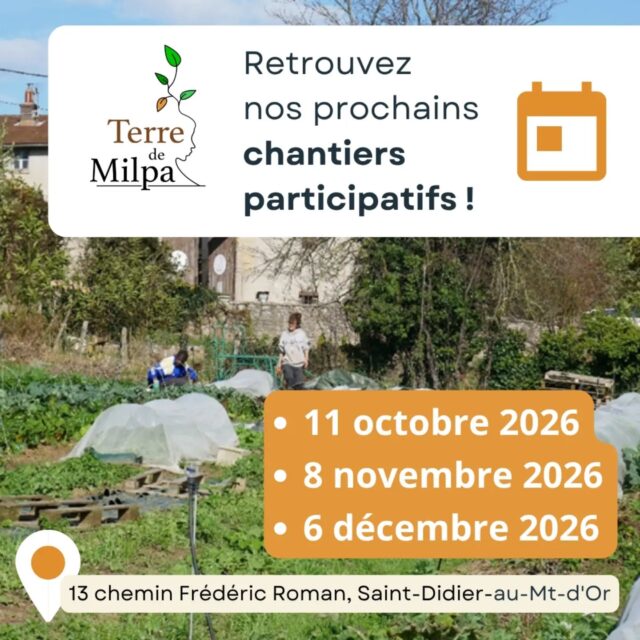 Envie d'une journée riche en rencontres et en apprentissages ? 🗓️
Rejoignez-nous pour un chantier participatif!

Une fois par mois, nous nous retrouvons à la ferme pour cultiver, bricoler, apprendre ensemble et partager un moment convivial.

Que vous soyez débutant.e ou expert.e, chaque coup de main compte !

Ce que nos habitué.es aiment pendant les chantiers, c'est : 
- Mettre les mains dans la terre... et ressentir de l'apaisement!
- Rencontrer des personnes engagées... et se sentir accueilli.e !
- Découvrir des pratiques agricoles respectueuses... et se sentir fier.e!
- Partager un repas convivial... et se régaler dans la bonne humeur!

Prochaines dates : les dimanche 11 octobre, 8 novembre et 6 décembre 2026 !

Inscription et infos: coordination@terredemilpa.fr

A bientôt sur les terres de milpaïennes !

#ChantierParticipatif #AgricultureDurable #Écologie #Engagement