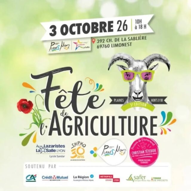 RDV ce samedi à la Fête de l'Agriculture à Limonest !
📅 Samedi 3 octobre
🕙 De 10h à 18h
📍 392 Chemin de la Sablière, 69760 Limonest
Pour cette 5ieme édition, la Fête de l’Agriculture nous rassemblera autour du thème : « D’hier à demain, cultivons notre territoire ! »
Au programme, une journée gratuite et ouverte à tous :
🥕 Marché de producteurs du territoire : venez découvrir nos légumes et bocaux Terre de Milpa !
🌱 Stands d’associations et d’acteurs locaux
👨🍳 Atelier culinaire avec le Chef étoilé Christian Têtedoie
🎈 Animations pour petits et grands
💬 Tables rondes et conférences
🎶 Animations musicales
🍽️ Restauration sur place
#agriculturebio #AgricultureDurable #lyon #montsdor